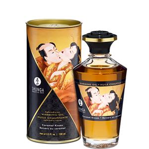 Shunga - Aphrodisiac Warming Oil Caramel Kisses (100 ml)