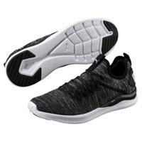 Puma Sneakers "IGNITE Flash evoKNIT", Gummi-Außensohle, Zugschlaufe, für Herren, anthrazit/weiß, 46, 46