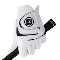 FootJoy Golfhandschuh "WeatherSof", einzeln, links, hervorragende Griffigkeit, für Herren, weiß/schwarz, M/L, M/L