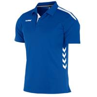 hummel sportpolo blauw