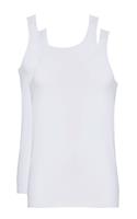 Tencate Men Singlet Stretch White Two Pack (30226)