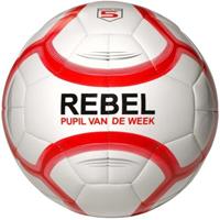 Rebel Voetbal PVC  Wit / Rood (pupil Van De Week)