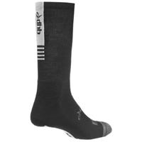 dhb Aeron Winter Weight Merino Socken - Schwarz - Weiß 