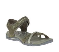 MERRELL Damen Trekking-Sandalen Wanderschuhe Terran Cross II J98760 Grün  Dusty Olive Leder und Textil mit M-Select Grip & EVA Klassische Sandalen grün Damen 