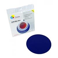 Anti-slip matten rond - 14 cm geel - 