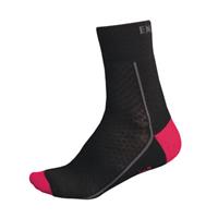 Endura Damen BaaBaa Merino Winter Socken - Shwarz - Hot Pink