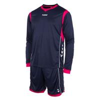 hummel Junior Keepersset marine/roze