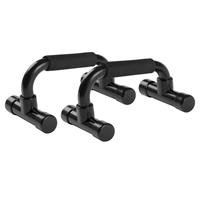 Virtufit Opdruksteunen - Push Up bars - Kunststof - Zwart