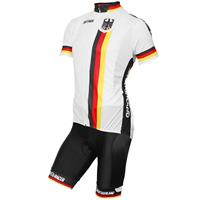 Wielrenshirt, BOBTEAM shirt met korte mouwen zwart-rood fietsshirt met korte