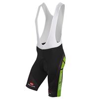 Fiets broek, BOBTEAM COLORS korte koersbroek, zwart-groen korte koersbroek, voor