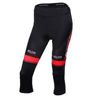 Fietsbroek, BOBTEAM dames kniebroek zwart-rood dameskniebroek, 