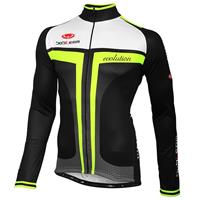 Fietsshirt, BOBTEAM EVOLUTION 2.0 fietsshirt met lange mouwen, zwart-neongeel