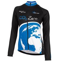 Wielershirt, BOBSTARS damesjersey met lange mouw CO² Zero fietsshirt met lange