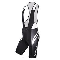 NALINI PRO Predazzo, zwart-wit korte koersbroek, voor heren, 
