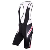 NALINI PRO Predazzo, zwart-wit-rood korte koersbroek, voor heren, 