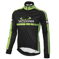 Fiets jas, BOBTEAM COLORS winterjack, zwart-groen Thermojack, voor heren, Maat