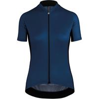 Assos SS. Jersey Uma GT fietsshirt korte mouwen blauw dames, L / blauw met zwart