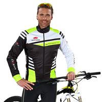 Fietsjas, BOBTEAM PERFORMANCE LINE III winterjack zwart-wit-neon geel