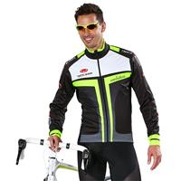 Fietsjas, BOBTEAM EVOLUTION 2.0 winterjack zwart-neon geel Thermojack, voor