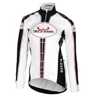 Racefiets jack, BOBTEAM dames winterjack wit-zwart dames thermofietsjack, Maat