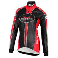 MTB jack, BOBTEAM dames winterjack zwart-rood dames thermofietsjack, 