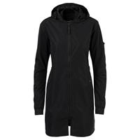 Urban Outdoor Long Bomber Regenjas Zwart Dames