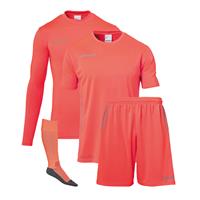 Uhlsport Keeperstenue Score - Hi-Vis Oranje/Grijs Kids