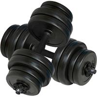 vidaXL 2x Hantel Set 2 Kurzhanteln 30kg Schwarz