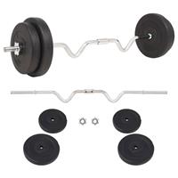 vidaXL Langhantel-Set 30 kg 