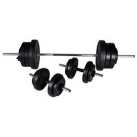 vidaXL Barbell- en dumbbellset 60,5 kg