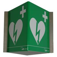 AED panorama bord Aluminium