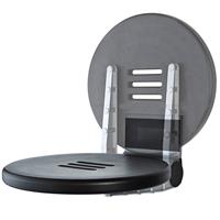 Ridder Duschklappsitz 'Premium' silbern/schwarz, Ø 34 cm, bis 150 kg