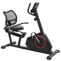 vidaXL Magnetisches Sitz-Ergometer mit Pulsmessung Schwarz