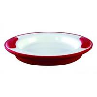 Ornamin Warmhoudbord - wit - rood - 