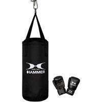 Hammer Boxsack Junior, (Set, 2 tlg., mit Boxhandschuhen)