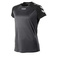 hummel sport T-shirt Aarhus antraciet/zwart