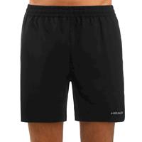 head Club 7in Shorts Herren - Schwarz, Silber