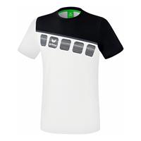 Erima 5-C T-Shirt white/black/dark grey