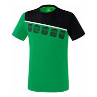 Erima 5-C T-Shirt smaragd/black/white