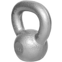 Gorilla Sports Kettlebell Gusseisen Silber 4 kg