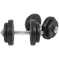 Dumbellset 20 kg (4 x 2,5 kg, 4 x 1,25 kg) Kunststof