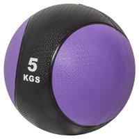 Medicine BallÂ 5Â kg Zwart / violet (Kunststof)