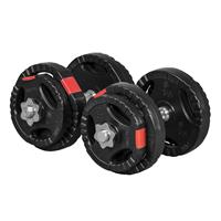 Dumbellset 20 kg (4 x 2,5 kg en 4 x 1,25 kg) Kunststof