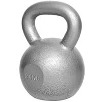 Gorilla Sports Kettlebell Gusseisen Silber 24 kg