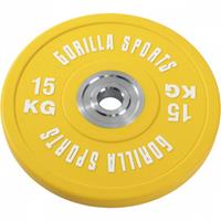 Bumper Plate 15 kg Gietijzer met rubber coating