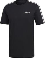 Adidas T-Shirt "Essentials 3-Streifen", Baumwolle, für Herren, schwarz,S, schwarz, S
