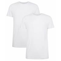 Bamboo Basics T-Shirts Ruben ronde hals (2-pack) - Wit