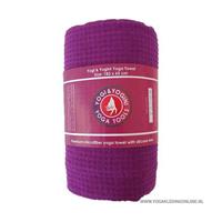 Yogi & Yogini Yoga Handdoek Siliconen Antislip Paars