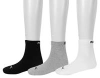 Puma sokken halfhoog wit-zwart-grijs 3-pack-35-38