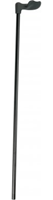 Schulte Gehstock Gehhilfe Fischer-Stock mit Softgriff rechts oder links, schwarz, Rechtshänder - aus deutscher Stockmanufaktur